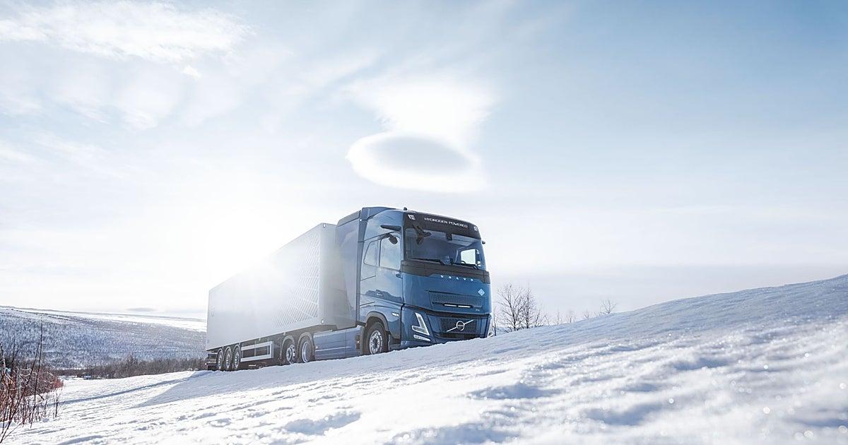Camión pesado de combustión alimentado por hidrógeno Camión Volvo de combustión alimentado por hidrógeno