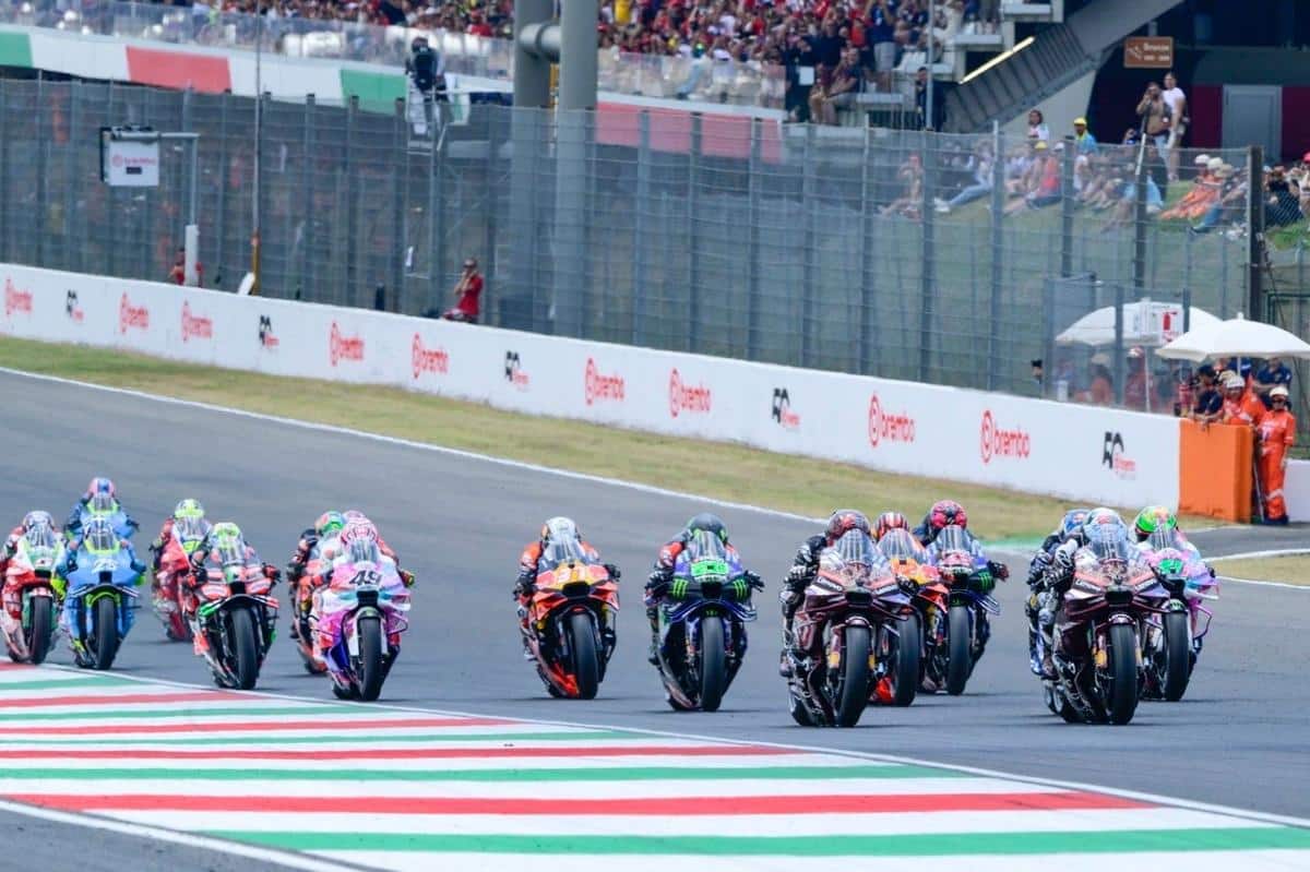 Vista aérea del circuito de Mugello en Italia
