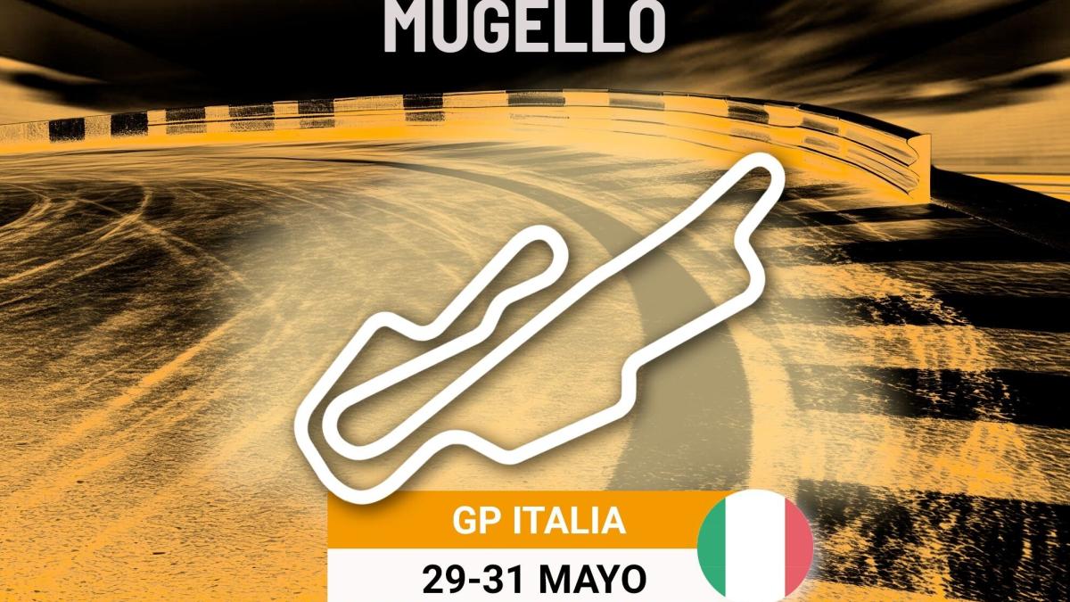 Aficionados italianos celebrando en las gradas de Mugello