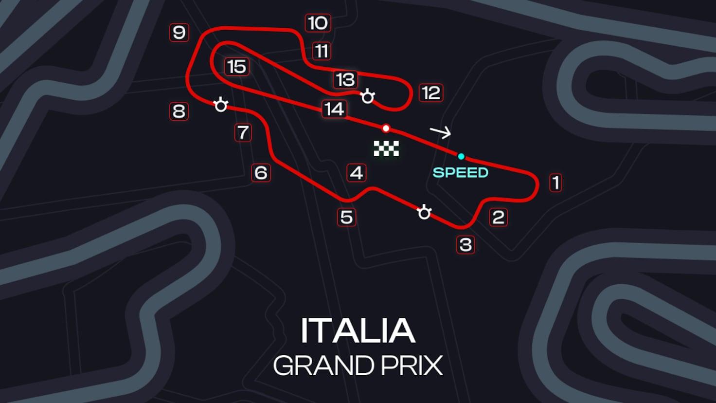 Piloto de MotoGP en plena curva en Italia