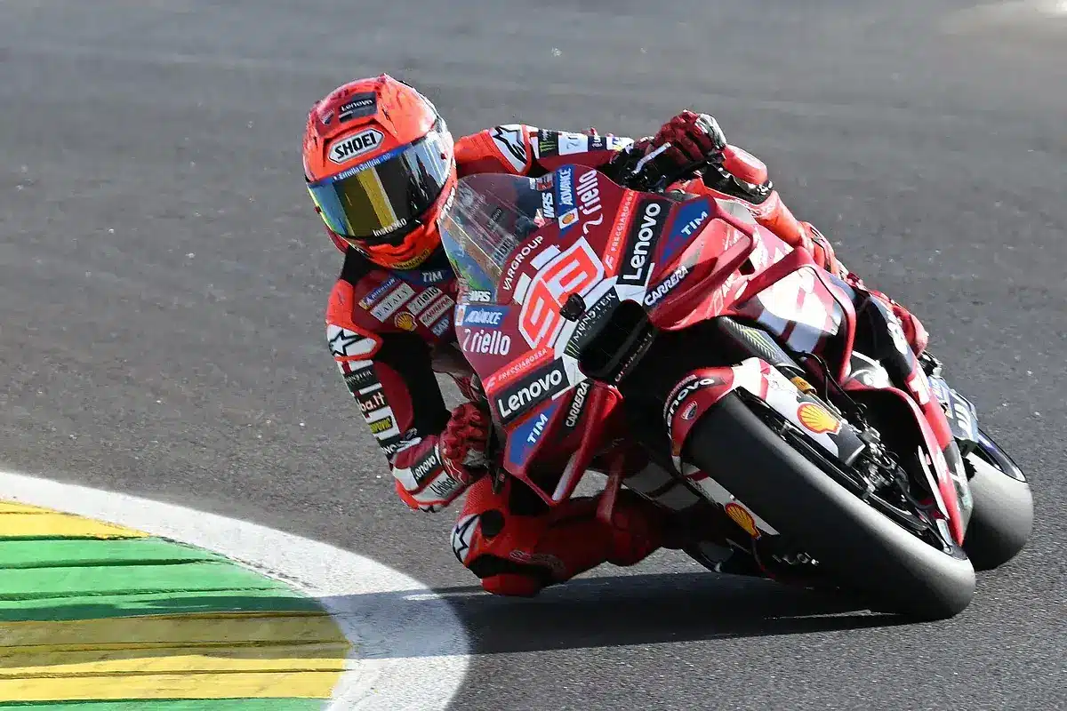 Regreso de Marc Márquez en Italia Marc Márquez pilotando su Ducati en Mugello