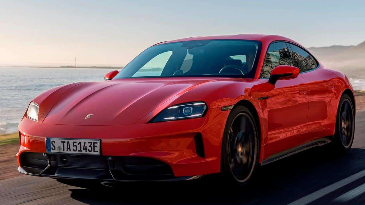 Nuevo diseño del Porsche Taycan eléctrico