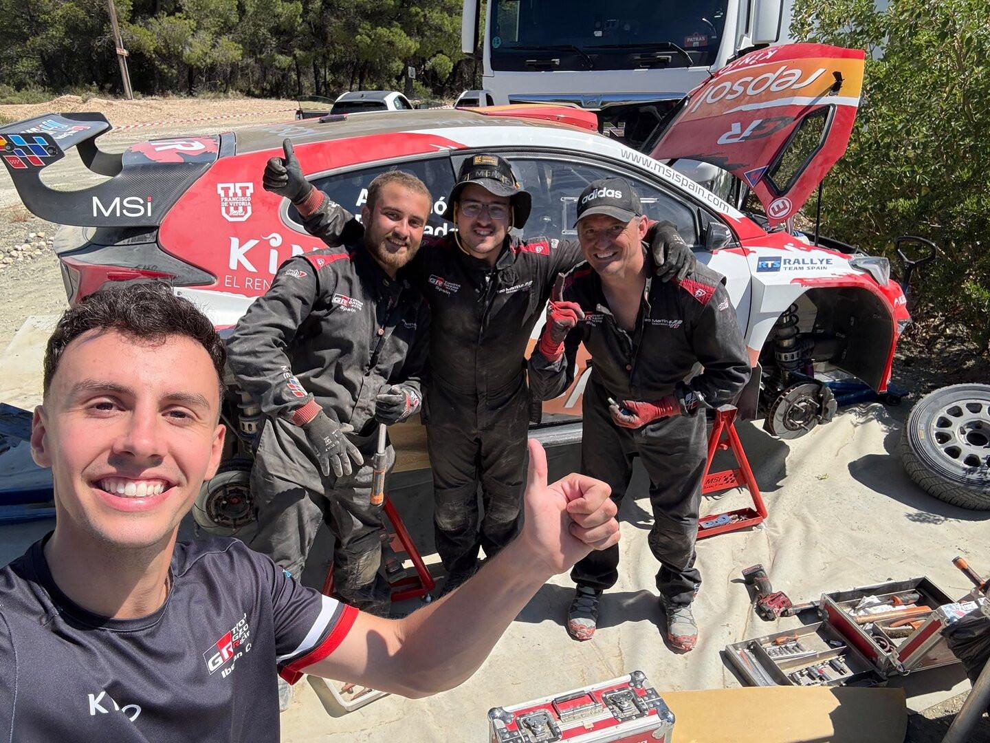 Tramos de tierra en el Rally de Grecia