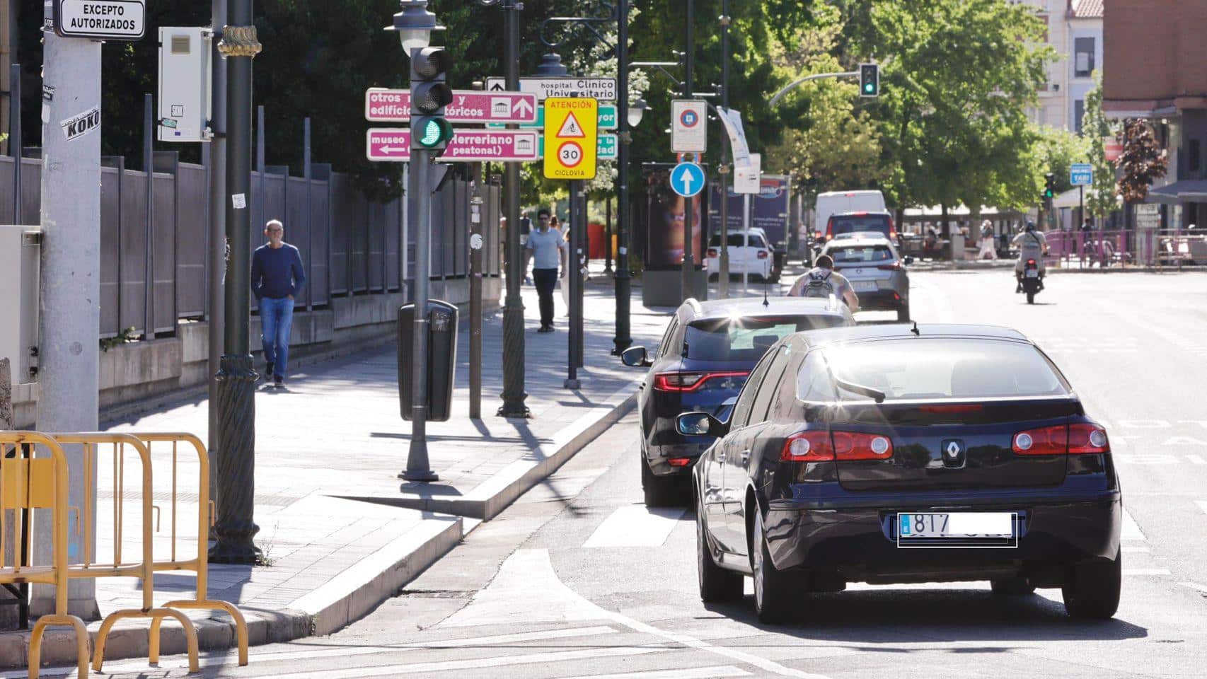 Señalización de bajas emisiones en Valladolid