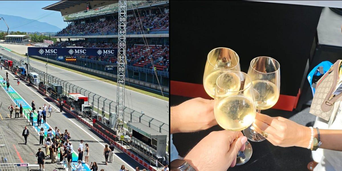 Detalles de F1 en pista