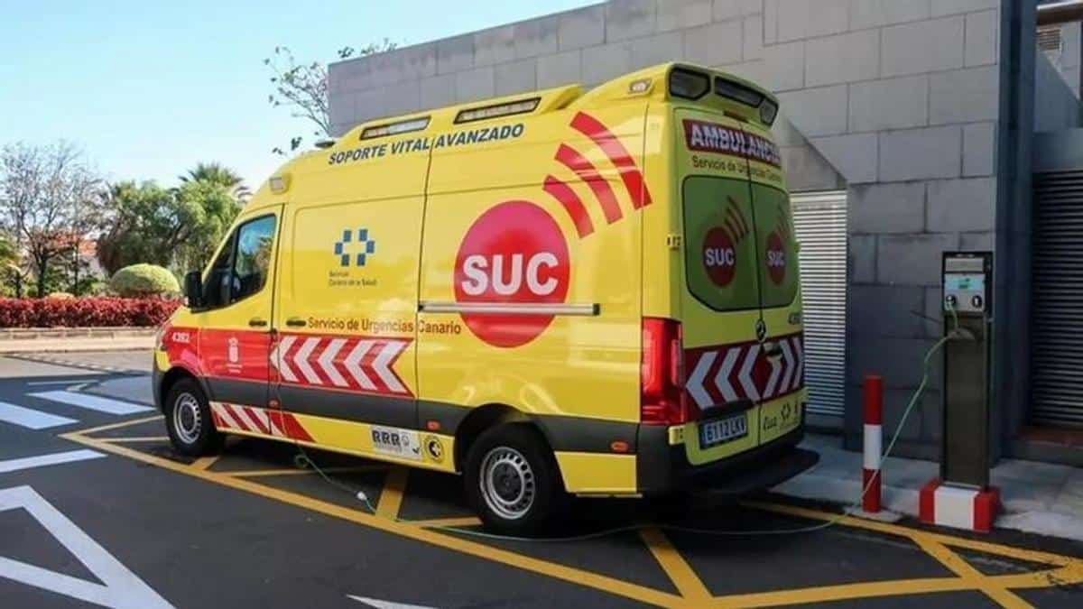 Accidente en la carretera FV-2