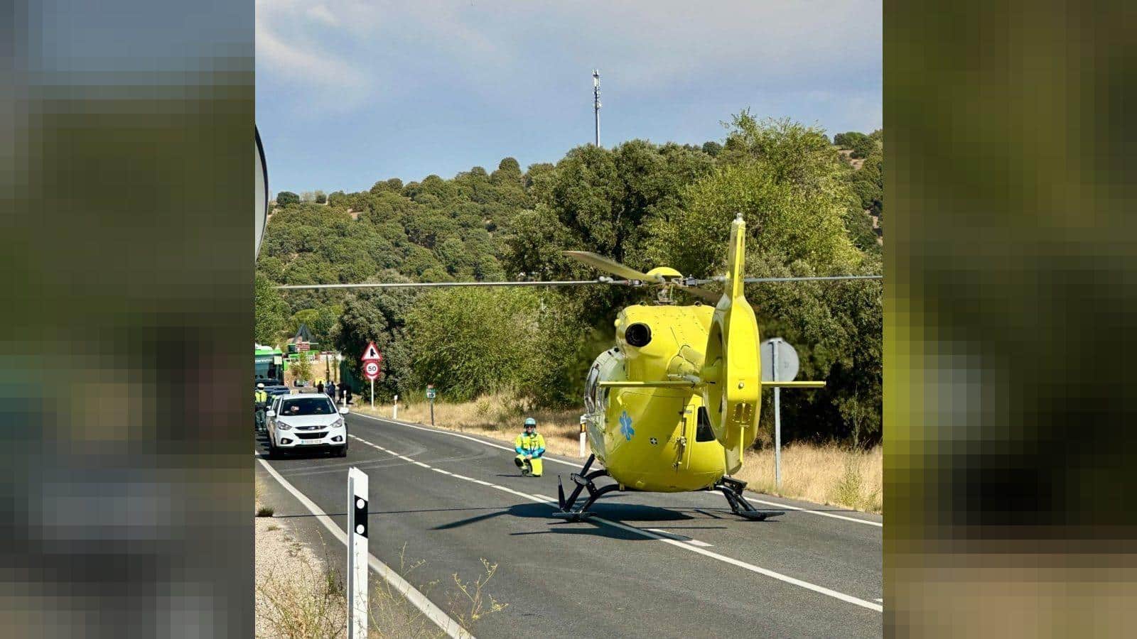 Accidente en la M-507 en Aldea del Fresno
