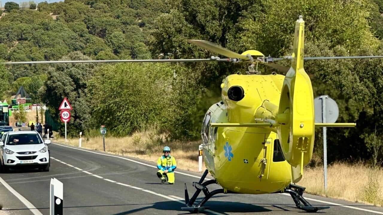 Accidente en la M-507 en Aldea del Fresno